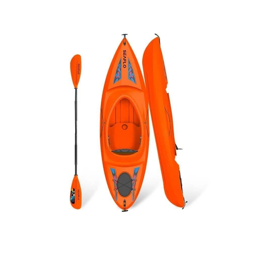 Seaflo Tek Kişilik Kapalı Kano Turuncu