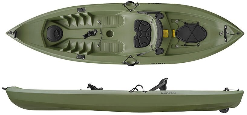 Seaflo Tek kişilik Balıkçı Kanosu Yeşil