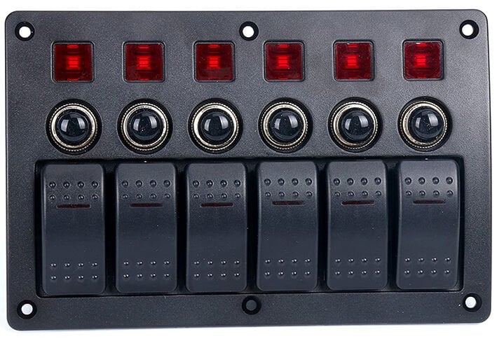 Marin 6'lı Switch Panel Otomatik Sigortalı