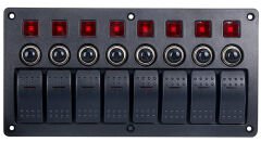Marin 8'li Switch Panel Otomatik Sigortalı