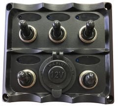 Marin 5'li Switch Panel Çakmak Soketli 95x105mm