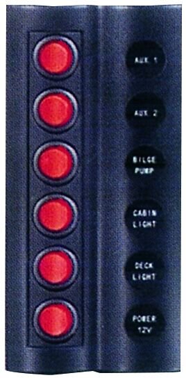 Marin 6'lı Switch Panel 90x185mm