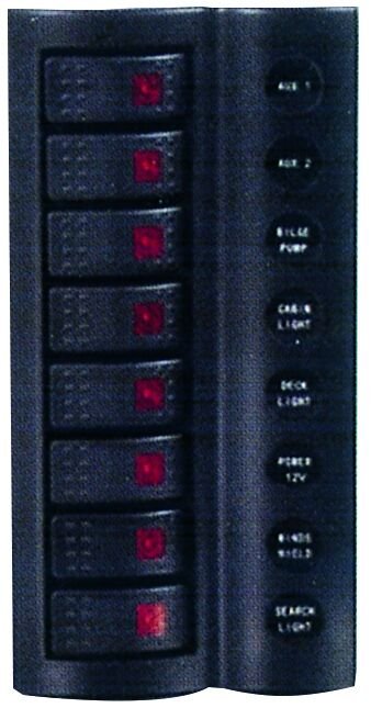 Marin 8'li Switch Panel Otomatik Sigortalı 120x240mm