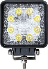 Siyah Güverte Lambası Kare 12-24v 8 Led'li