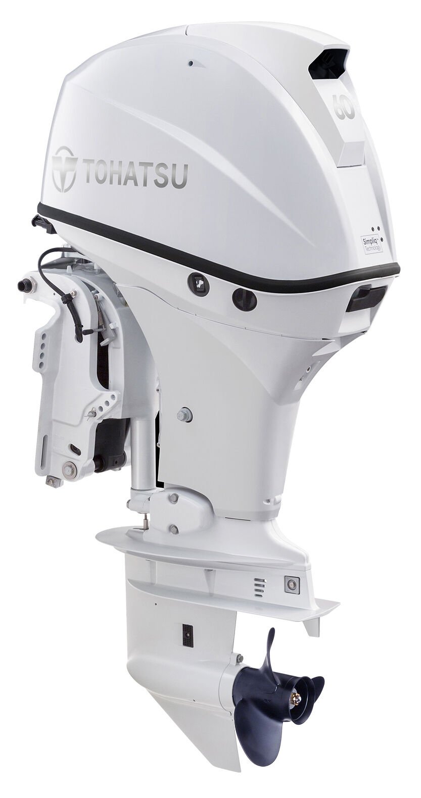 Tohatsu Motor Uzun Şaft Marşlı Trimli Beyaz MFS 60 AWAETL