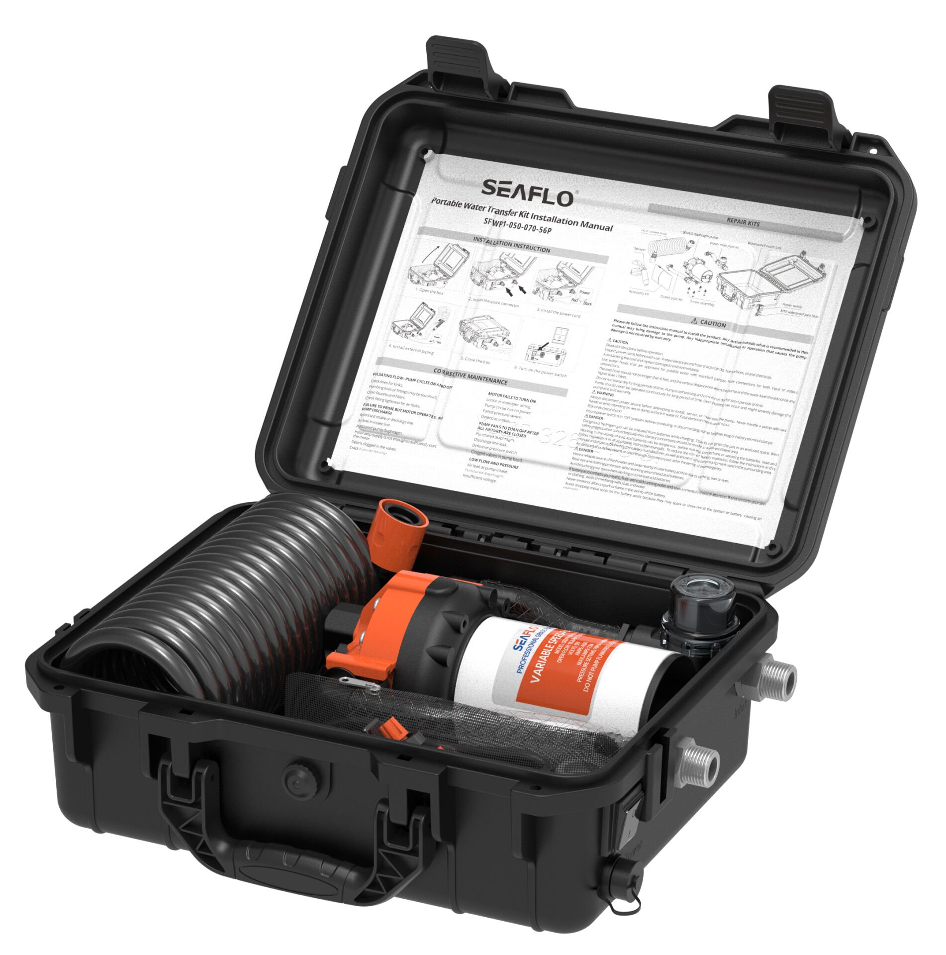 Seaflo Çantalı Yıkama Seti 12v 18.9 Lt 70 Psi