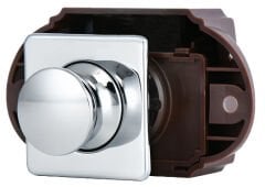 Dolap Kulbü Basmalı Kare Krom Kaplı