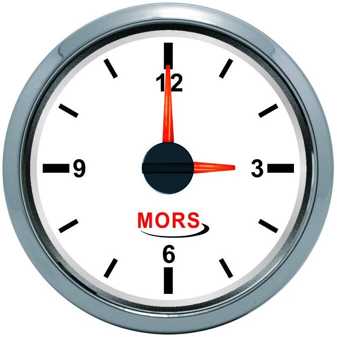 Mors Zaman Saati Göstergesi Beyaz Ø: 55mm