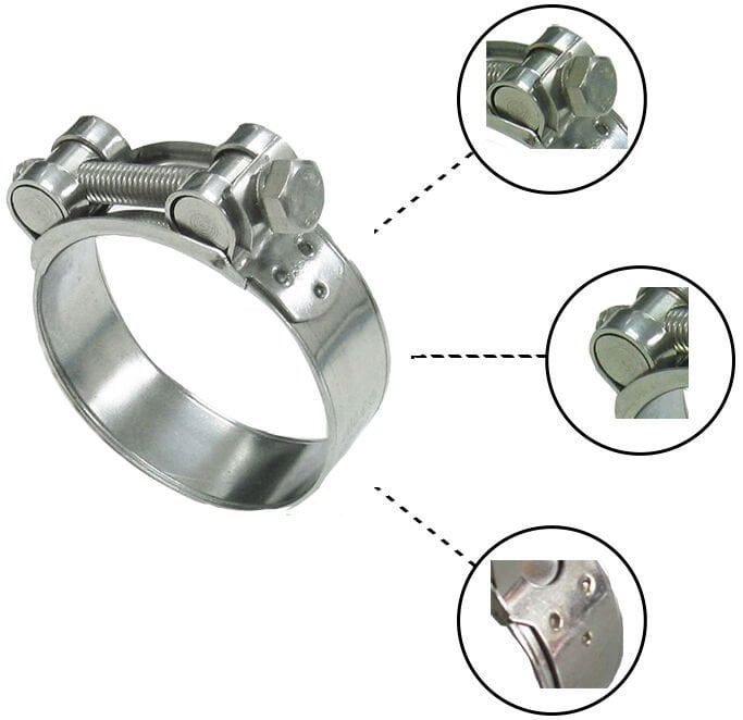 Krom Ağır Hizmet Hortum Kelepçesi