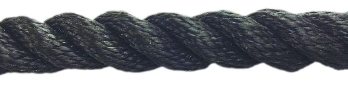 Polyester Halat 3 Kollu Siyah