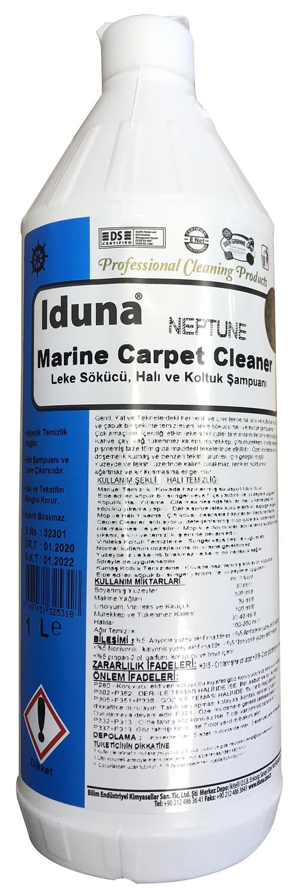 İduna Marin Halı ve Koltuk Şampuanı 1 Lt