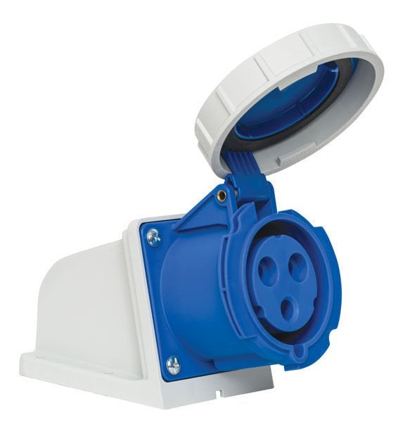 Marin Su Geçirmez Eğik Gövdeli Priz 16 Amp