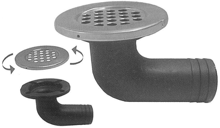 Marin Yer Süzgeci Krom Flanşlı 38mm